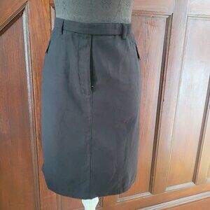 Christopher & Banks Womens Black Knee-Length Skirt Size 14